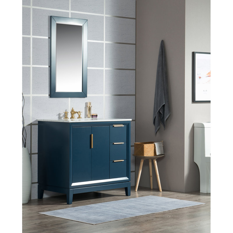 Ivy Bronx Tappahannock 36" Single Bathroom Vanity Set with Mirror Wayfair